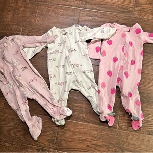 Carter's | 3 cotton baby onsies pajamas